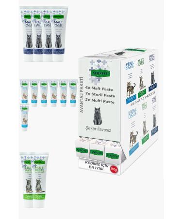 Sernely Cat Malt Advantageous Package (Sterile Paste 7x100gr Malt Paste 4x100gr Multi Paste 2x100gr)-1460
