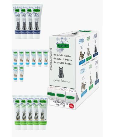 Sernely Cat Malt Advantageous Package (Sterile Paste 8x100gr Multi Paste 5x100gr Malt Paste 4x100gr)-1255