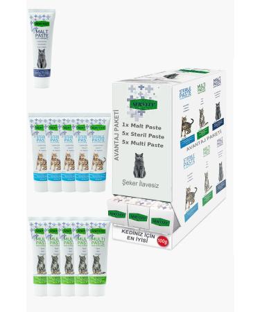 Sernely Cat Vitamin Advantage Package (Sterile Paste 5x100gr Multi Paste 5x100gr Malt Paste 1x100gr)-1649