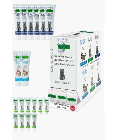 Sernely Cat Malt Advantageous Package (Multi Paste 10x100gr Malt Paste 6x100gr Sterile Paste 2x100gr)-922