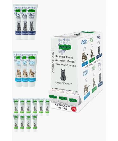 Sernely Cat Malt Advantageous Package (Multi Paste 10x100gr Sterile Paste 3x100gr Malt Paste 3x100gr)-863