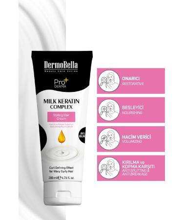 DERMOBELLA Milk Keratin Complex Styling Conditioner 200 ml (Curl Definer)