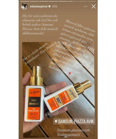 Eda Ta p nar Face Bronzer Spf15 Face Sun Cream - 50 ML (EGY0027) - Buy Online on GoSupps.com