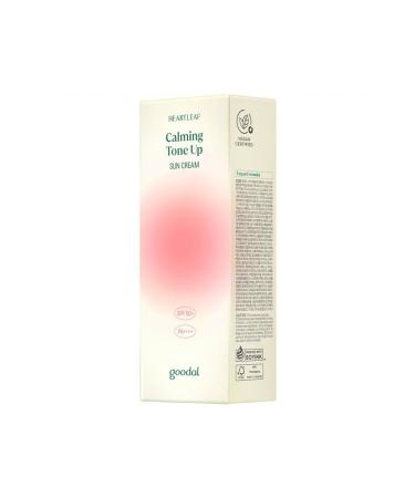 Goodal Heartleaf Calming Tone Up Sun Cream - Hybrid Filter Tone-Up Sun Cream SPF50+ - Buy Online on GoSupps.com