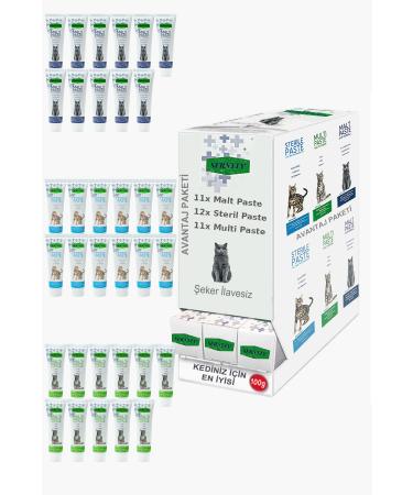 Sernely Cat Vitamin Advantage Package (Sterile Paste 12x100gr Multi Paste 11x100gr Malt Paste 11x100gr)-002