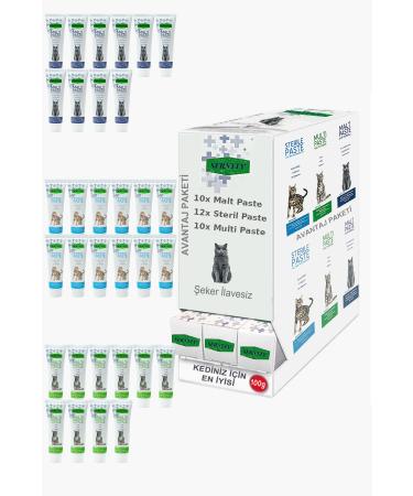 Sernely Cat Vitamin Advantage Package (Sterile Paste 12x100gr Multi Paste 10x100gr Malt Paste 10x100gr)-008