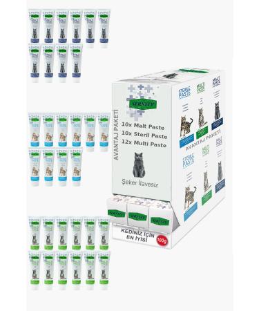 Sernely Cat Vitamin Advantage Package (Multi Paste 12x100gr Sterile Paste 10x100gr Malt Paste 10x100gr)-010