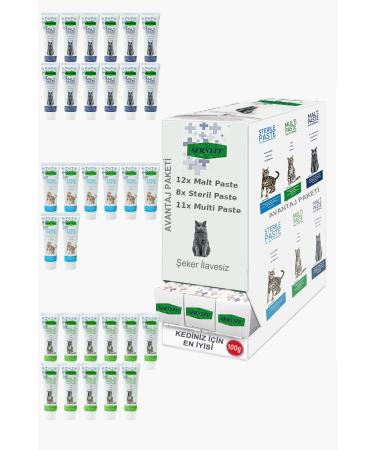 Sernely Cat Vitamin Advantage Package (Malt Paste 12x100gr Multi Paste 11x100gr Sterile Paste 8x100gr)-060