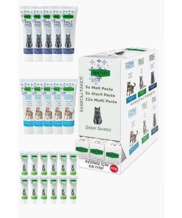 Sernely Cat Vitamin Advantage Package (Multi Paste 12x100gr Sterile Paste 5x100gr Malt Paste 5x100gr)-135
