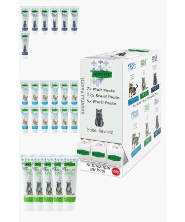 Sernely Cat Vitamin Advantage Package (Sterile Paste 12x100gr Malt Paste 7x100gr Multi Paste 5x100gr)-145