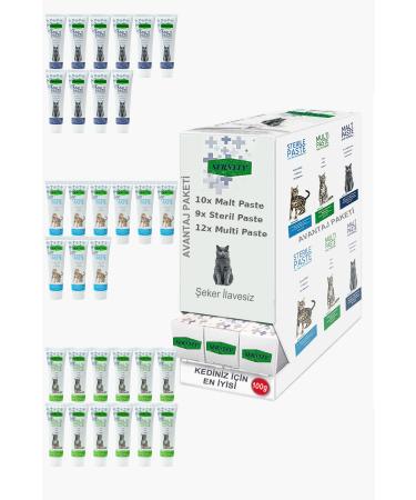 Sernely Cat Vitamin Advantage Package (Multi Paste 12x100gr Malt Paste 10x100gr Sterile Paste 9x100gr)-028