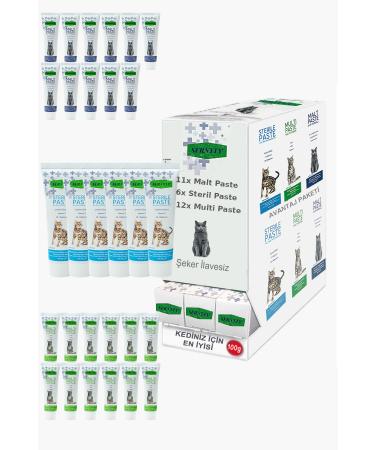 Sernely Cat Vitamin Advantage Package (Multi Paste 12x100gr Malt Paste 11x100gr Sterile Paste 6x100gr)-114