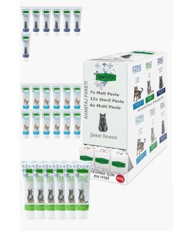 Sernely Cat Vitamin Advantage Package (Sterile Paste 12x100gr Malt Paste 7x100gr Multi Paste 6x100gr)-105