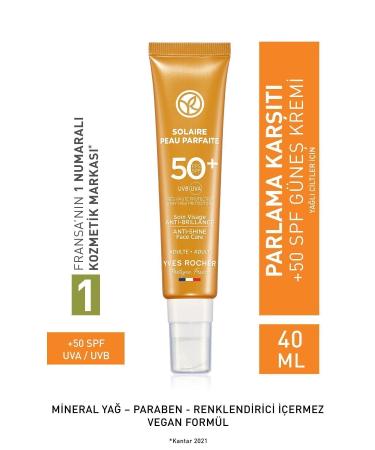 Yves Rocher Anti-Shine 50 Gkf Face Cream - For Oily Skin - 40 Ml