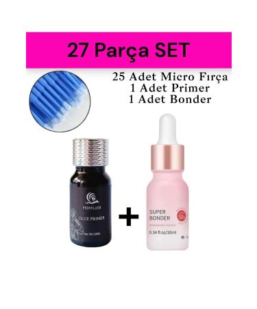 Peony Lash SET PRIMER+BONDER Silk Eyelash Pre-AND AFTER Process Strengthener INCREASES LASTING