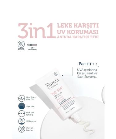 The Purest Solutions ANTI-BLEMISH AND SKIN TONE EQUALIZING LONG-LASTING PROTECTIVE CREAM SPF 50 50 ML DEMBA4011 - Buy Online on GoSupps.com