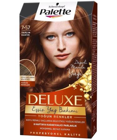 Palette -: LONG-LASTING DYE CINNAMON BROWN NO: 7-57 50 ML: LONG-LASTING DYE CHARMS1013
