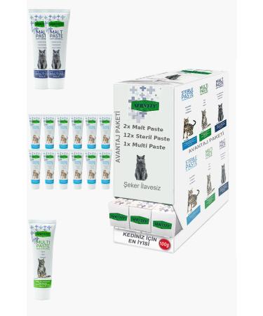 Sernely Cat Vitamin Advantage Package (Sterile Paste 12x100gr Malt Paste 2x100gr Multi Paste 1x100gr)-355