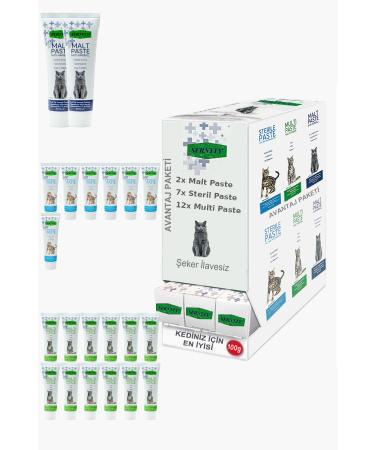 Sernely Cat Vitamin Advantage Package (Multi Paste 12x100gr Sterile Paste 7x100gr Malt Paste 2x100gr)-287