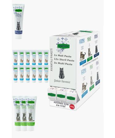 Sernely Cat Vitamin Advantage Package (Sterile Paste 12x100gr Multi Paste 3x100gr Malt Paste 1x100gr)-334