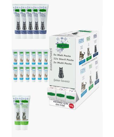 Sernely Cat Vitamin Advantage Package (Sterile Paste 12x100gr Malt Paste 5x100gr Multi Paste 2x100gr)-297