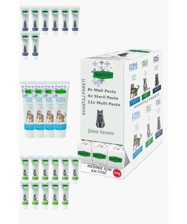 Sernely Cat Vitamin Advantage Package (Multi Paste 11x100gr Malt Paste 8x100gr Sterile Paste 4x100gr)-547