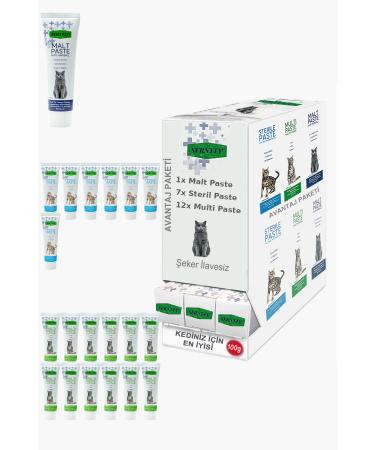 Sernely Cat Vitamin Advantage Package (Multi Paste 12x100gr Sterile Paste 7x100gr Malt Paste 1x100gr)-349
