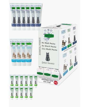 Sernely Cat Vitamin Advantage Package (Multi Paste 11x100gr Malt Paste 6x100gr Sterile Paste 4x100gr)-543