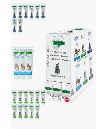 Sernely Cat Vitamin Advantage Package (Multi Paste 11x100gr Malt Paste 8x100gr Sterile Paste 3x100gr)-593