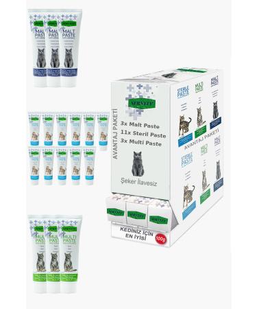 Sernely Cat Vitamin Advantage Package (Sterile Paste 11x100gr Multi Paste 3x100gr Malt Paste 3x100gr)-567