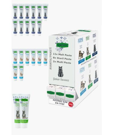 Sernely Cat Malt Advantageous Package (Malt Paste 11x100gr Sterile Paste 8x100gr Multi Paste 2x100gr)-656