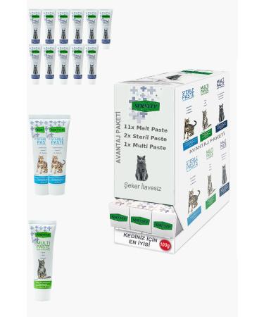 Sernely Cat Malt Advantageous Package (Malt Paste 11x100gr Sterile Paste 2x100gr Multi Paste 1x100gr)-709