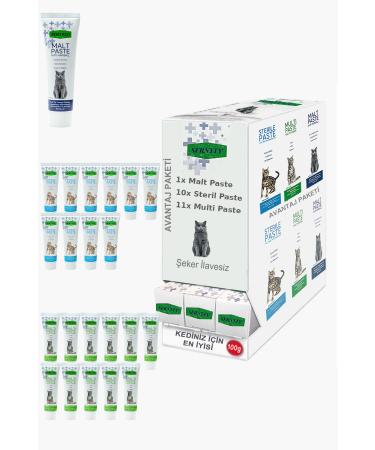 Sernely Cat Malt Advantageous Package (Multi Paste 11x100gr Sterile Paste 10x100gr Malt Paste 1x100gr)-688