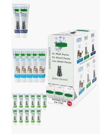 Sernely Cat Malt Advantageous Package (Multi Paste 11x100gr Sterile Paste 5x100gr Malt Paste 2x100gr)-627