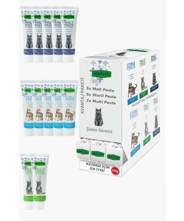 Sernely Cat Vitamin Advantage Package (Sterile Paste 5x100gr Malt Paste 5x100gr Multi Paste 2x100gr)-1637