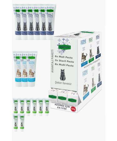 Sernely Cat Malt Advantageous Package (Multi Paste 8x100gr Malt Paste 6x100gr Sterile Paste 3x100gr)-1294