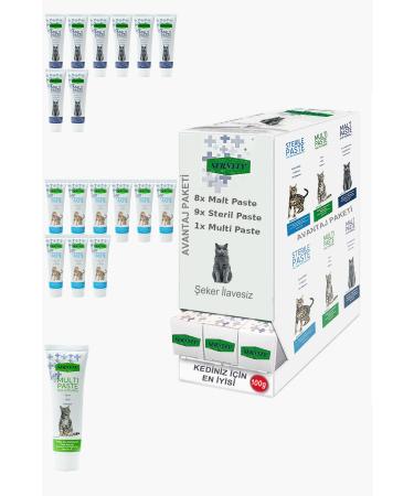 Sernely Cat Malt Advantageous Package (Sterile Paste 9x100gr Malt Paste 8x100gr Multi Paste 1x100gr)-1198