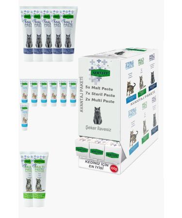 Sernely Cat Malt Advantageous Package (Sterile Paste 7x100gr Malt Paste 5x100gr Multi Paste 2x100gr)-1462