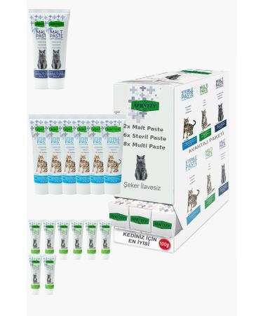 Sernely Cat Malt Advantageous Package (Multi Paste 8x100gr Sterile Paste 6x100gr Malt Paste 2x100gr)-1318