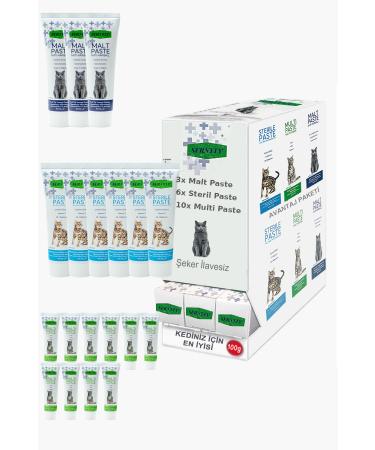 Sernely Cat Malt Advantageous Package (Multi Paste 10x100gr Sterile Paste 6x100gr Malt Paste 3x100gr)-866