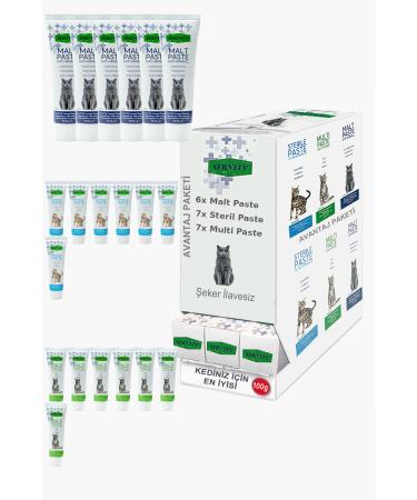 Sernely Cat Malt Advantageous Package (Sterile Paste 7x100gr Multi Paste 7x100gr Malt Paste 6x100gr)-1389