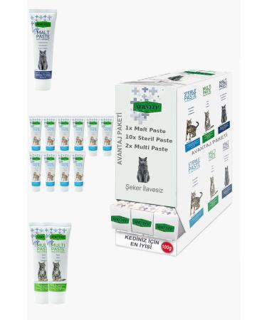 Sernely Cat Malt Advantageous Package (Sterile Paste 10x100gr Multi Paste 2x100gr Malt Paste 1x100gr)-947