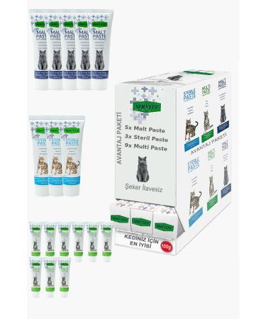 Sernely Cat Malt Advantageous Package (Multi Paste 9x100gr Malt Paste 5x100gr Sterile Paste 3x100gr)-1107