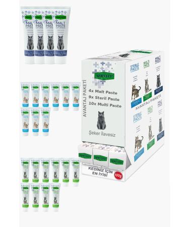 Sernely Cat Malt Advantageous Package (Multi Paste 10x100gr Sterile Paste 9x100gr Malt Paste 4x100gr)-831
