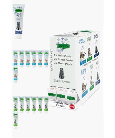 Sernely Cat Malt Advantageous Package (Sterile Paste 7x100gr Multi Paste 7x100gr Malt Paste 1x100gr)-1489