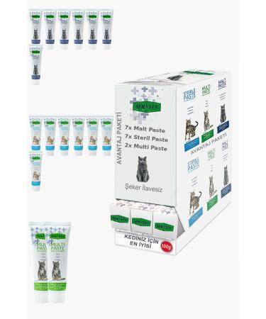 Sernely Cat Malt Advantageous Package (Sterile Paste 7x100gr Malt Paste 7x100gr Multi Paste 2x100gr)-1471