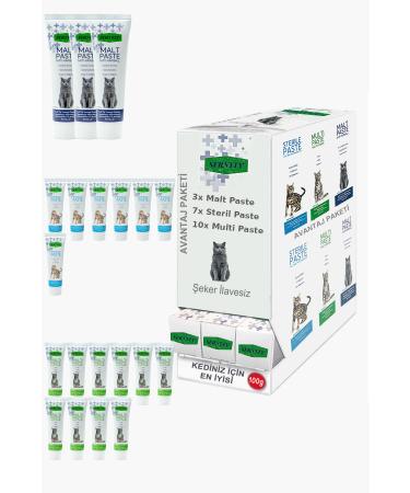 Sernely Cat Malt Advantageous Package (Multi Paste 10x100gr Sterile Paste 7x100gr Malt Paste 3x100gr)-867