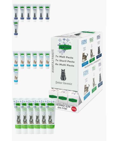 Sernely Cat Malt Advantageous Package (Sterile Paste 7x100gr Malt Paste 7x100gr Multi Paste 6x100gr)-1391