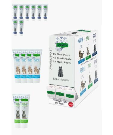 Sernely Cat Malt Advantageous Package (Malt Paste 8x100gr Sterile Paste 4x100gr Multi Paste 2x100gr)-1333
