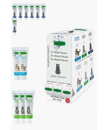 Sernely Cat Malt Advantageous Package (Malt Paste 7x100gr Multi Paste 3x100gr Sterile Paste 2x100gr)-1472